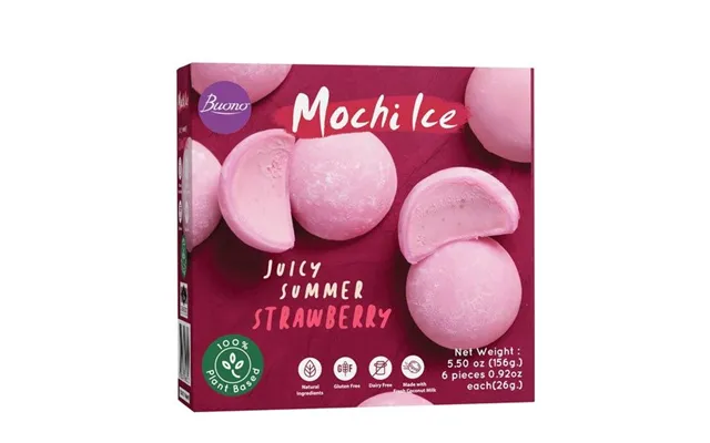 Mochi Is Jordbær 156 G. Frostvare - Mochi Is