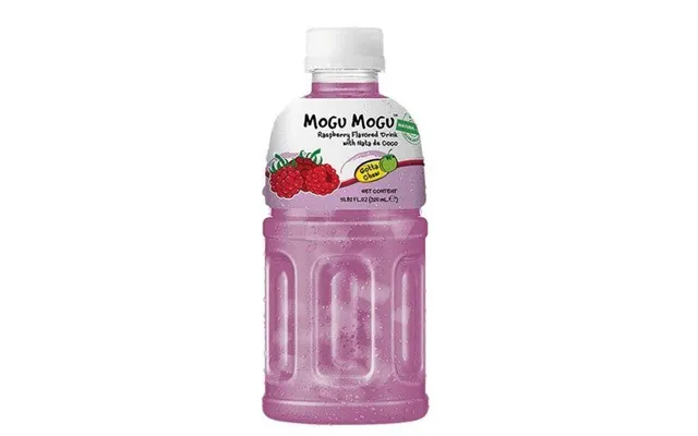 Mogu Mogu Raspberry Hindbær Drik Med Nata De Coco Jelly 320 Ml