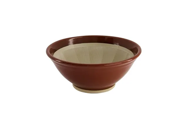 Morter Suribachi Brun Med Silikone Gummi 21.5x9 Cm. - Køkkenknive Og Redskaber