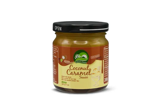 Natures Charm Coconut Caramel Sauce 200 G. - Kaffe Og Te