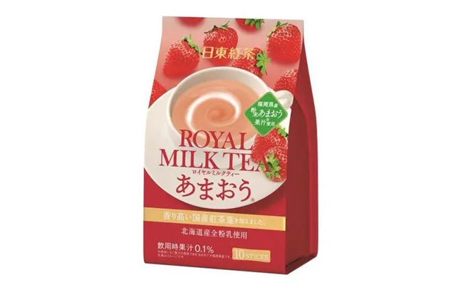 Nitto Royal Milk Tea Strawberry Flavor 112 G. - Kaffe Og Te