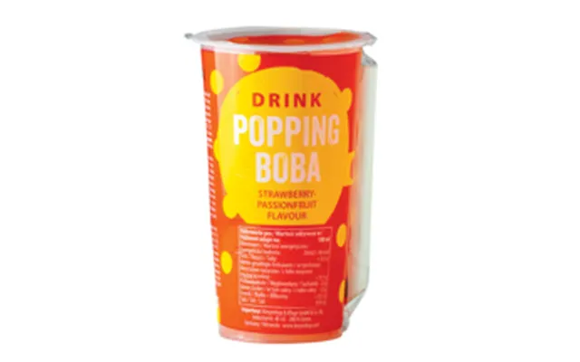 Oboba Strawberry & Passionfruit Popping Boba Drink 425 Ml. - Boba Perler