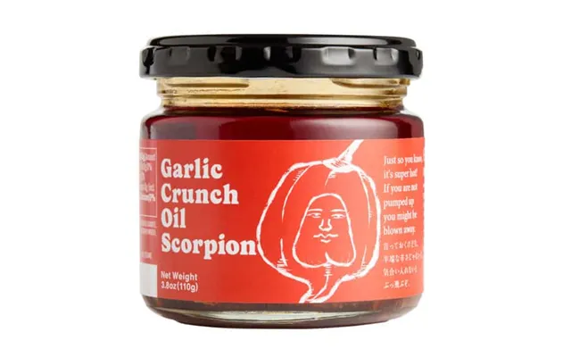 Odawaraya Garlic Crunch Oil Hot Scorpion Chili 110 G. - Sesamolie