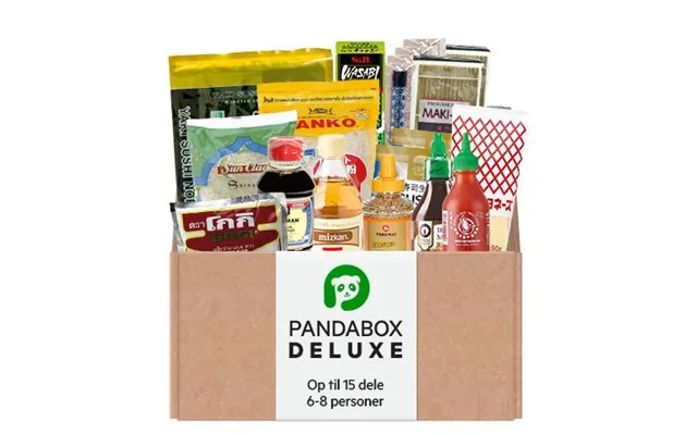 Pandabox Deluxe - Sushi Kit 15 Dele Sæt 6-8 Personer