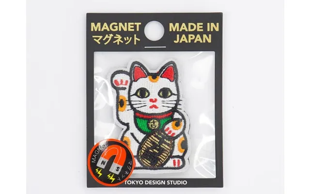 Patch Magnet Lucky Cat Japansk Broderet Magnet - Dekoration