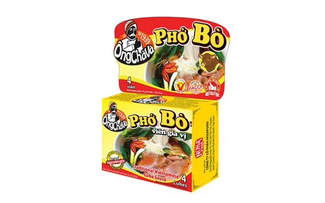 Pho Bo Ongchava Cube Soup Powder 12x75 G. - Suppe Og Baser