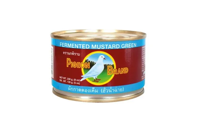 Pigeon Syltet Sennep Fermented Green Mustard 230 G. - Grønt Og Frugt På Glas Og Dåse