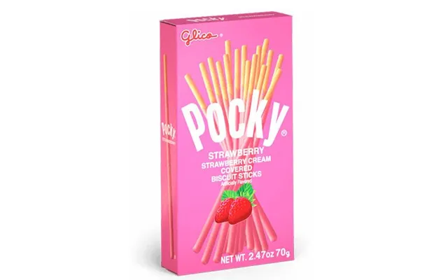 Pocky Strawberry Flavour 49 G. - Kiks Og Kager