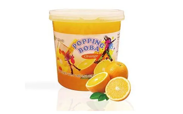 Possmei Boba Frugtperler Med Appelsin 3,2 Kg. - Boba Perler