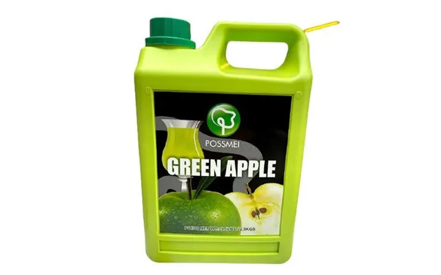 Possmei Frugtsirup Til Bubble Tea Grøn Æble 2,5 Kg. - Frugtsirup