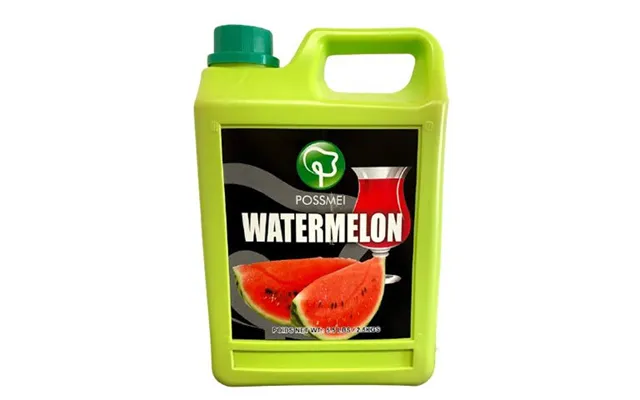 Possmei Frugtsirup Til Bubble Tea Med Vandmelon Smag 2,5 Liter - Frugtsirup