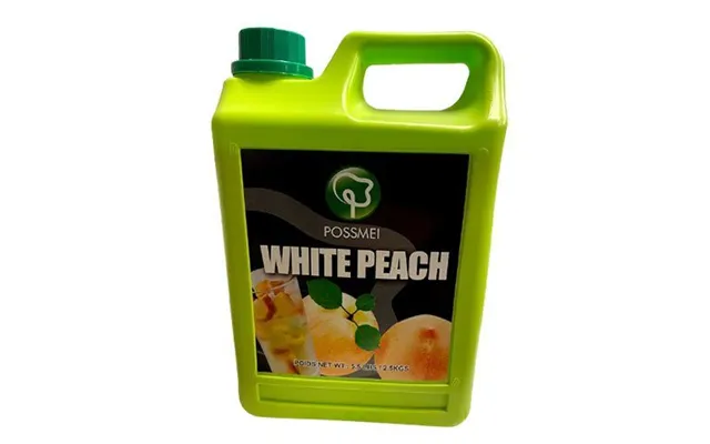 Possmei Frugtsirup Til Bubble Tea White Peach 2,5 Kg - Frugtsirup