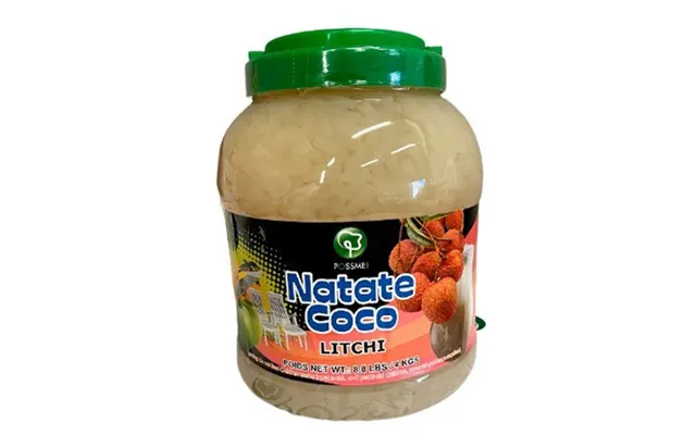 Possmei Litchi Nata De Coco Jelly Topping 4 Kg. - Jelly & Andre Ingredienser