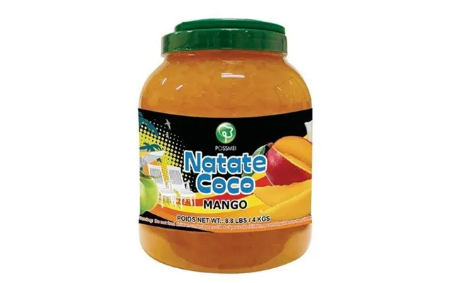 Possmei Mango Nata De Coco Jelly Topping 4 Kg. - Jelly & Andre Ingredienser