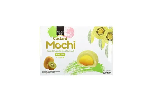 Q Custard Mochi Kiwi Flavor Box 168 G. - Mochi