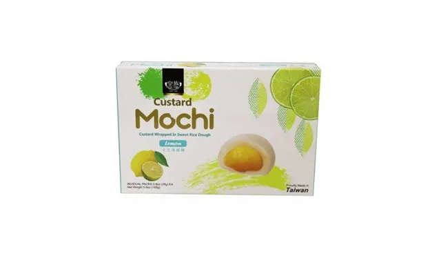 Q Custard Mochi Lemon Flavor Box 168 G. - Mochi