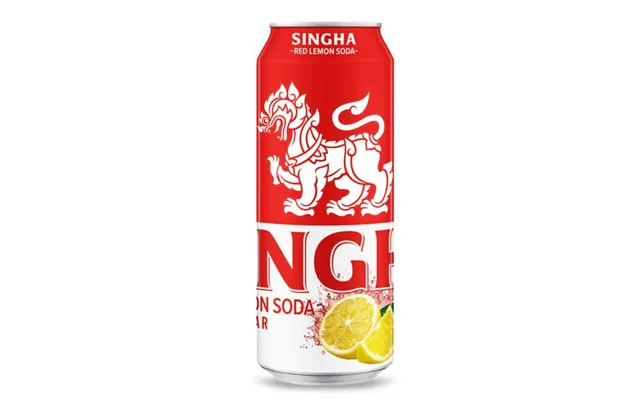 Singha Red Lemon Soda Zero Sugar 330 Ml. - Stop Madspild