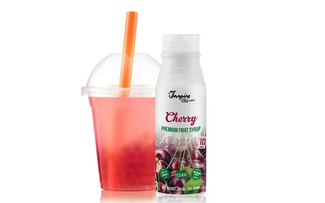Sirup Til Bubble Tea Med Kirsebær Cherry 300 Ml. - Frugtsirup