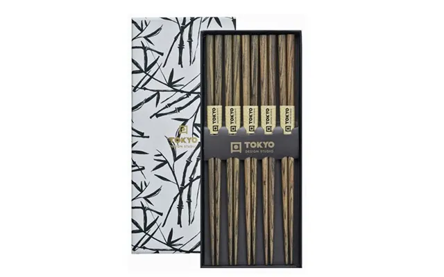 Spisepinde Sæt Træ Bambuslook Tokyo Design Studio 5 Par - Sushi Spisepinde