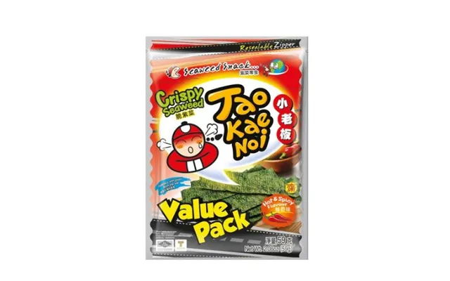 Taokaenoi Japanese Crispy Seaweed Hot & Spicy Flavour Value Pack 59 G
