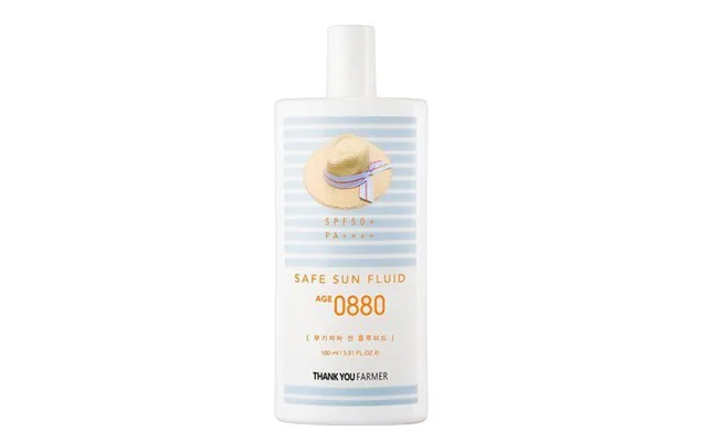 Thank You Farmer Safe Sun Fluid Age 0880 Spf50 Pa 100 Ml. - Ansigtssolcreme