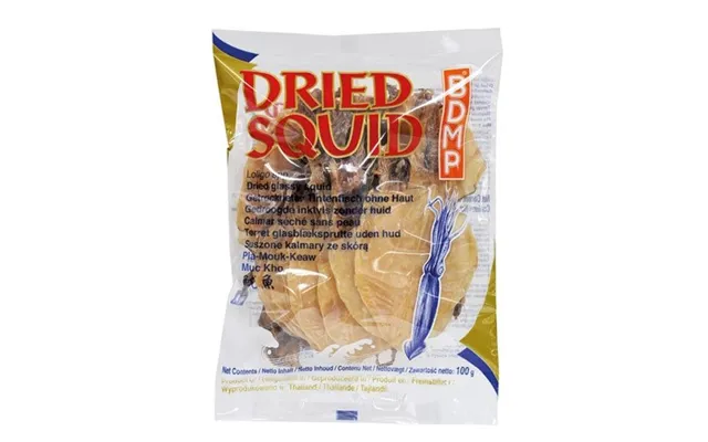 Tørret Glas Blæksprutte Squid Uden Skind 100 G. - Andet Køl
