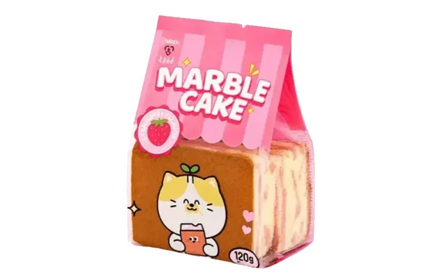Tokimeki Marble Cake Jordbærsmag 120 G. - Kiks Og Kager