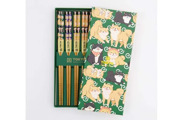 Tokyo Design Studio Chopstick Gavesæt Shiba 5 Par - Spisepinde