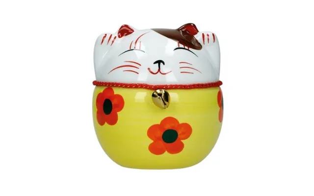 Vinkende Lykke Kat Plutus Maneki Neko B 10cm. - Figurer