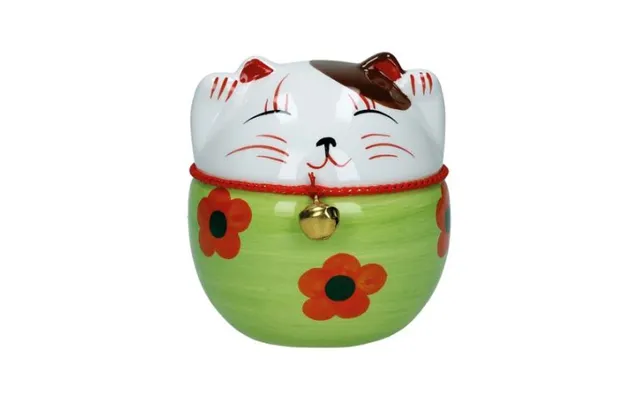 Vinkende Lykke Kat Plutus Maneki Neko D 10cm. - Figurer