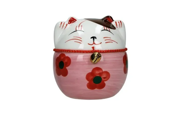 Vinkende Lykkekat Plutus Maneki Neko C 10cm. - Figurer