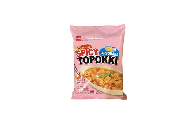 Wang Carbonara Spicy Topokki 376 G. - Riskager Tteokbokki