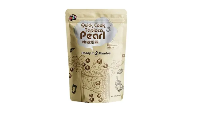 Wejee Quick Cook Brown Sugar Tapioca Pearls 250 G. - Bubble Tea Kits