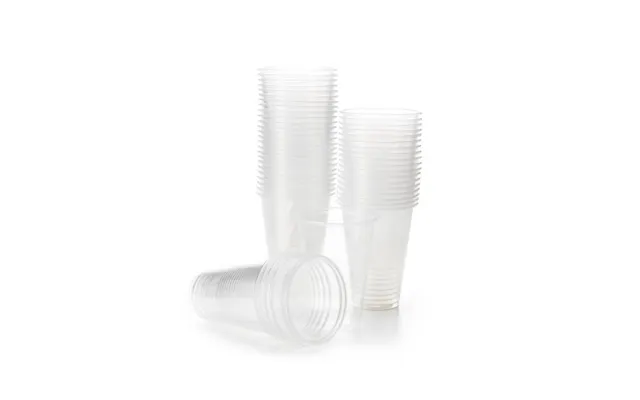 0,25 Liter Plastikkrus 50x Transparent