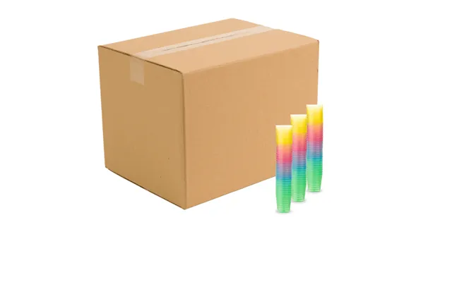 3 Cl Plastik Shotglas 800x Farvet Genanvendelige