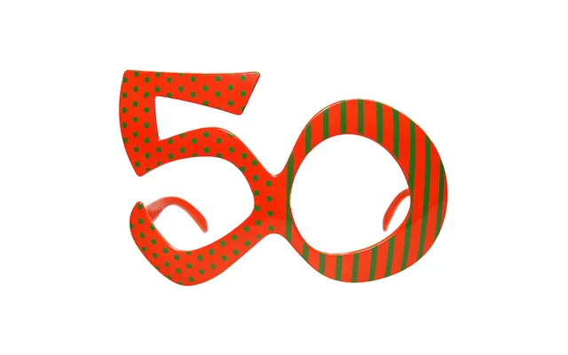 50 Års Fødselsdagsbriller Orange