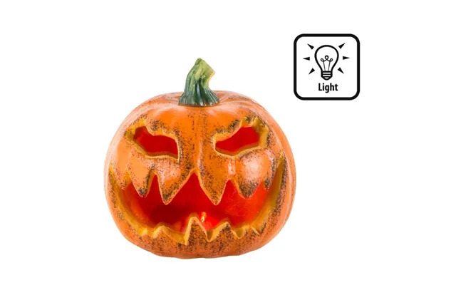 Blinkende Halloween Græskar - Ø 16 Cm