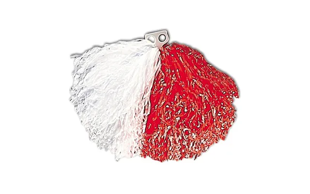 Cheerleader Pom Pom Rød Og Hvid - 1x