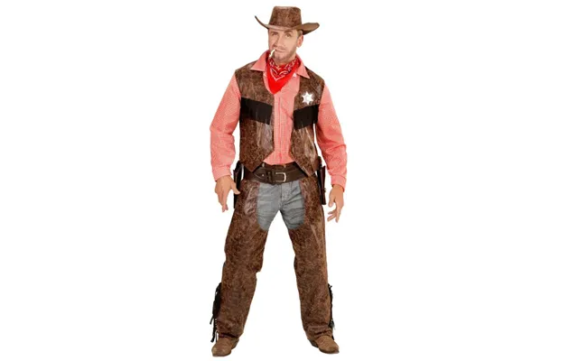 Cowboy Sherif Kostume - 4 Dele