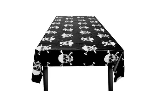 Dødningehoved Plastik Dug Sort - 180x130 Cm