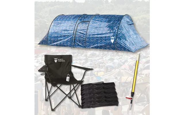 Festivalpakke 5 Personer Premium - Ragnar Telt, Festivalstol M