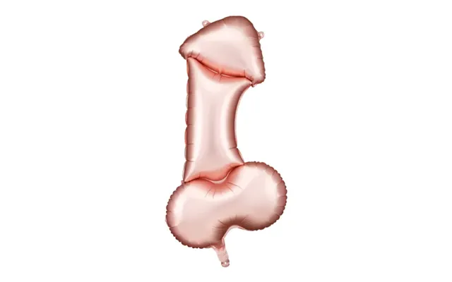 Folieballon Penis I Rosa Guld - 55,5x112 Cm