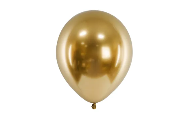 Guld Chrome Balloner 10x - 30 Cm