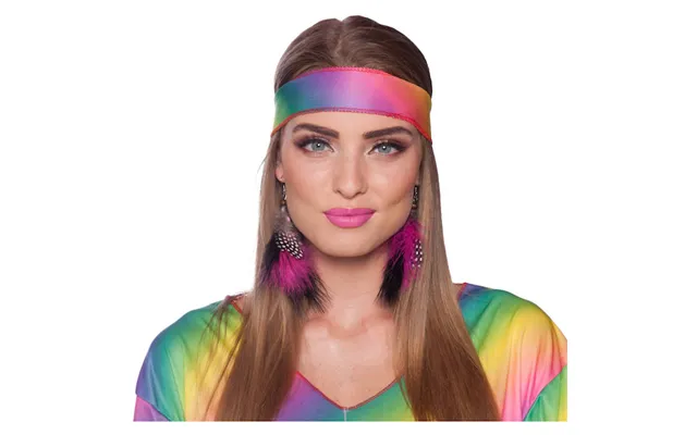 Hippie Fjer Øreringe