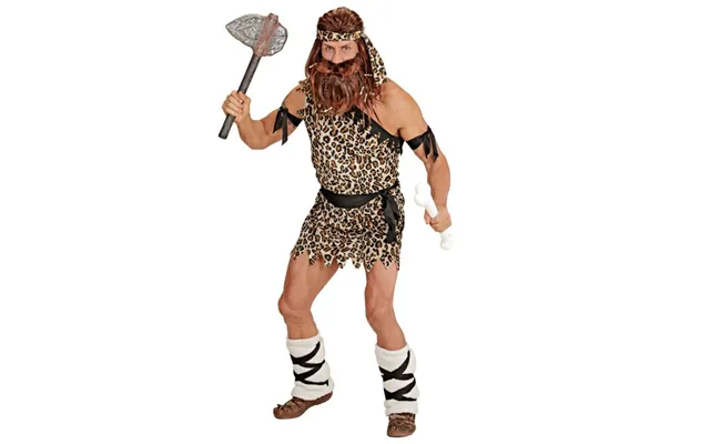 Hulemand Kostume I Fløjl - 7 Dele