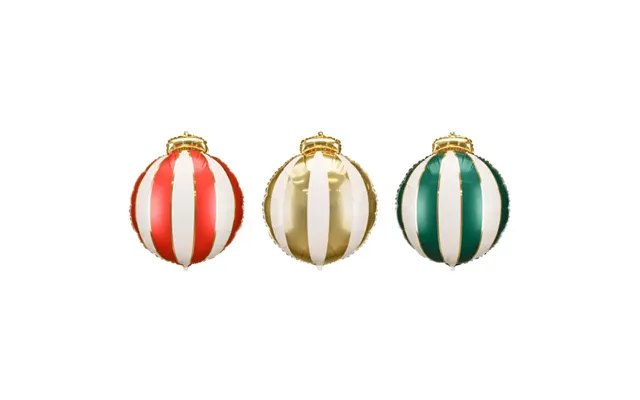 Julekugle Folieballon 3x - 42x46cm