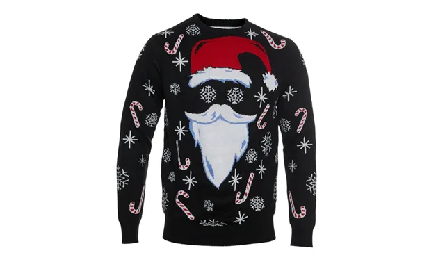 Julesweater Med Julemand Sort