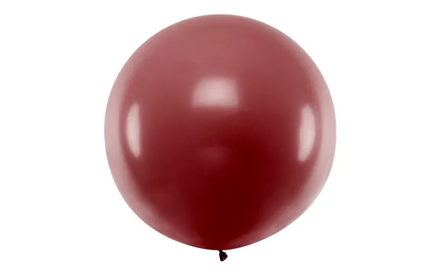 Kæmpe Pastel Bordeaux Ballon - 1 Meter