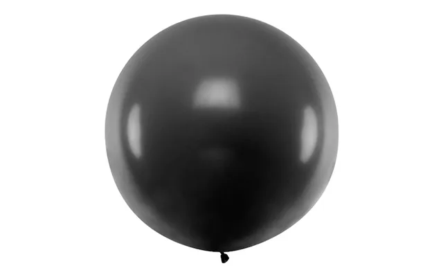 Kæmpe Sort Ballon - 1 Meter