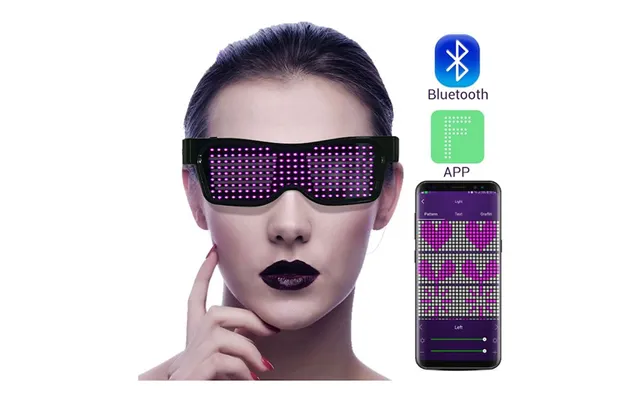 Led Bluetooth Briller - Hvid